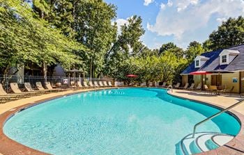 Aerial pool view